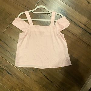 Forever 21 Contemporary Off Shoulder Pink Blouse